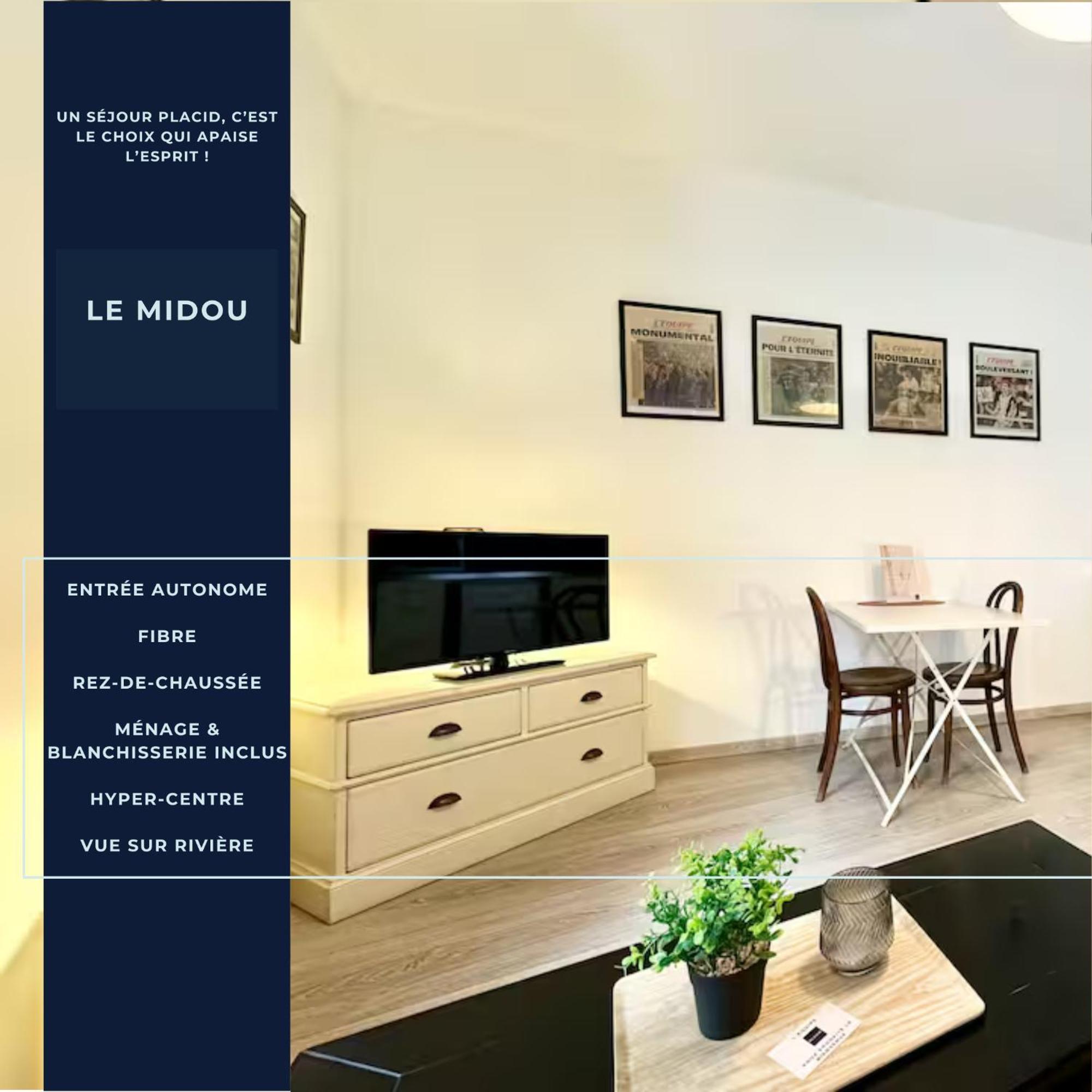 Le Midou - Central - Calme - Vue Sur Riviere - Fibre Mont de Marsan Exterior foto